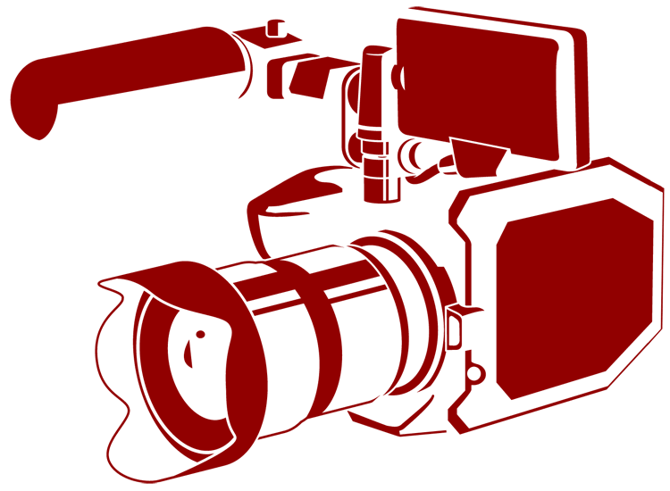 grafische Abbildung eines Camcorders für Filmaufnahmen